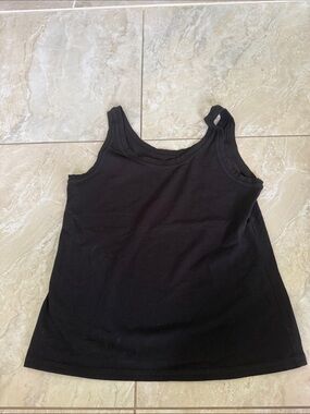 Eileen Fisher Black Scoop Neck Tank